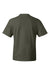 Hanes 5180/518T Mens Beefy-T Short Sleeve Crewneck T-Shirt Fatigue Green Flat Back