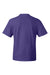 Hanes 5180/518T Mens Beefy-T Short Sleeve Crewneck T-Shirt Purple Flat Back