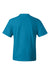 Hanes 5180/518T Mens Beefy-T Short Sleeve Crewneck T-Shirt Teal Blue Flat Back