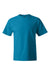 Hanes 5180/518T Mens Beefy-T Short Sleeve Crewneck T-Shirt Teal Blue Flat Front