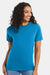 Hanes 5180/518T Mens Beefy-T Short Sleeve Crewneck T-Shirt Teal Blue Model Front