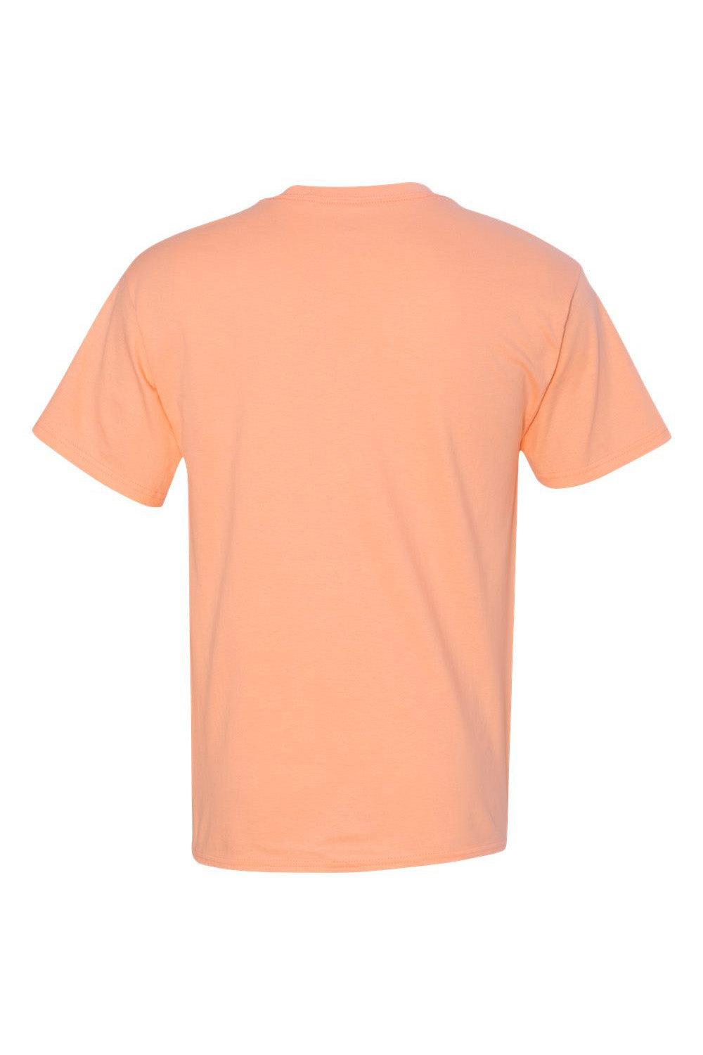 Hanes 5250/5250T Mens ComfortSoft Short Sleeve Crewneck T-Shirt Candy Orange Flat Back