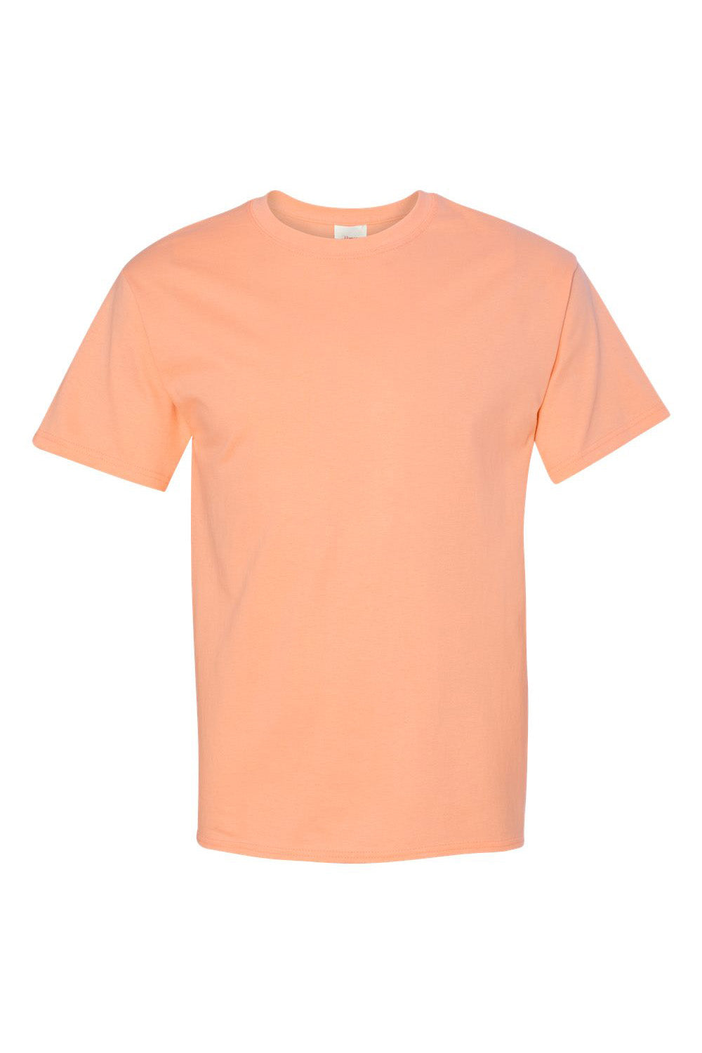 Hanes 5250/5250T Mens ComfortSoft Short Sleeve Crewneck T-Shirt Candy Orange Flat Front