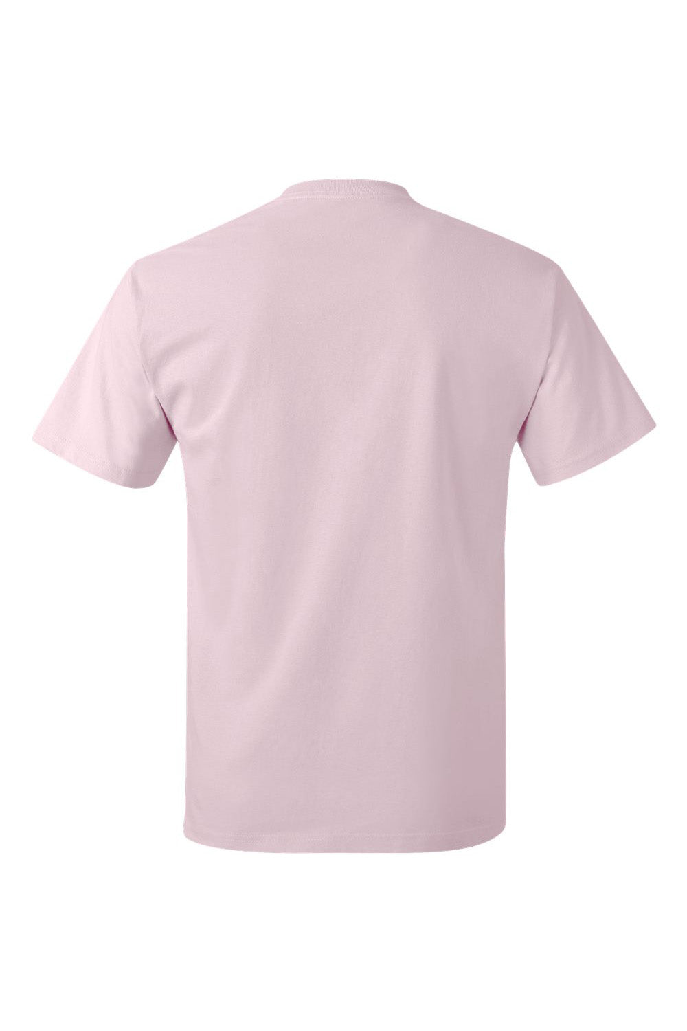 Hanes 5250/5250T Mens ComfortSoft Short Sleeve Crewneck T-Shirt Pale Pink Flat Back