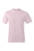 Hanes 5250/5250T Mens ComfortSoft Short Sleeve Crewneck T-Shirt Pale Pink Flat Front