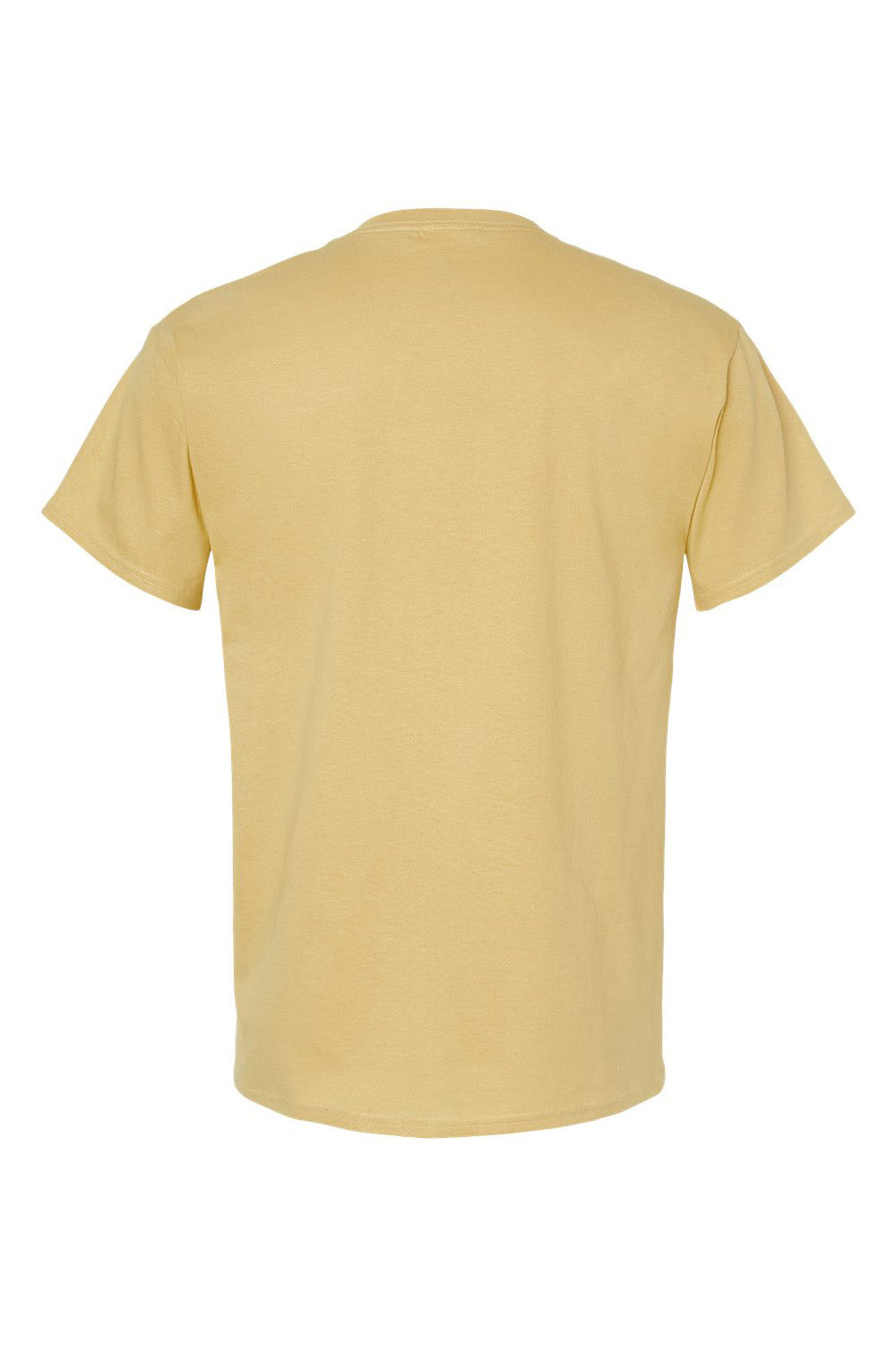 Hanes 5280 Mens ComfortSoft Short Sleeve Crewneck T-Shirt Athletic Gold Flat Back