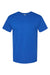 Hanes 5280 Mens ComfortSoft Short Sleeve Crewneck T-Shirt Athletic Royal Blue Flat Front