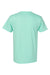 Hanes 5280 Mens ComfortSoft Short Sleeve Crewneck T-Shirt Clean Mint Blue Flat Back