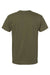 Hanes 5280 Mens ComfortSoft Short Sleeve Crewneck T-Shirt Fatigue Green Flat Back