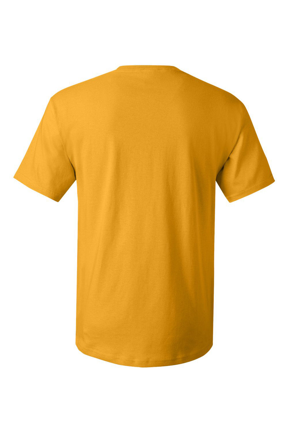 Hanes 5280 Mens ComfortSoft Short Sleeve Crewneck T-Shirt Gold Flat Back