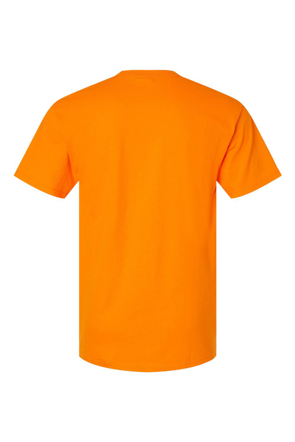 Hanes 5280 Mens ComfortSoft Short Sleeve Crewneck T-Shirt Tennessee Orange Flat Back