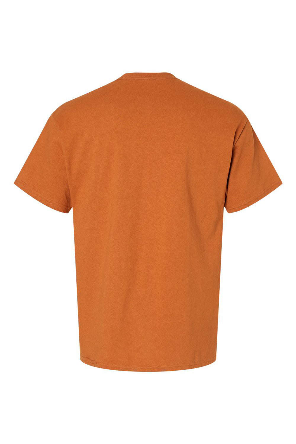 Hanes 5280 Mens ComfortSoft Short Sleeve Crewneck T-Shirt Texas Orange Flat Back