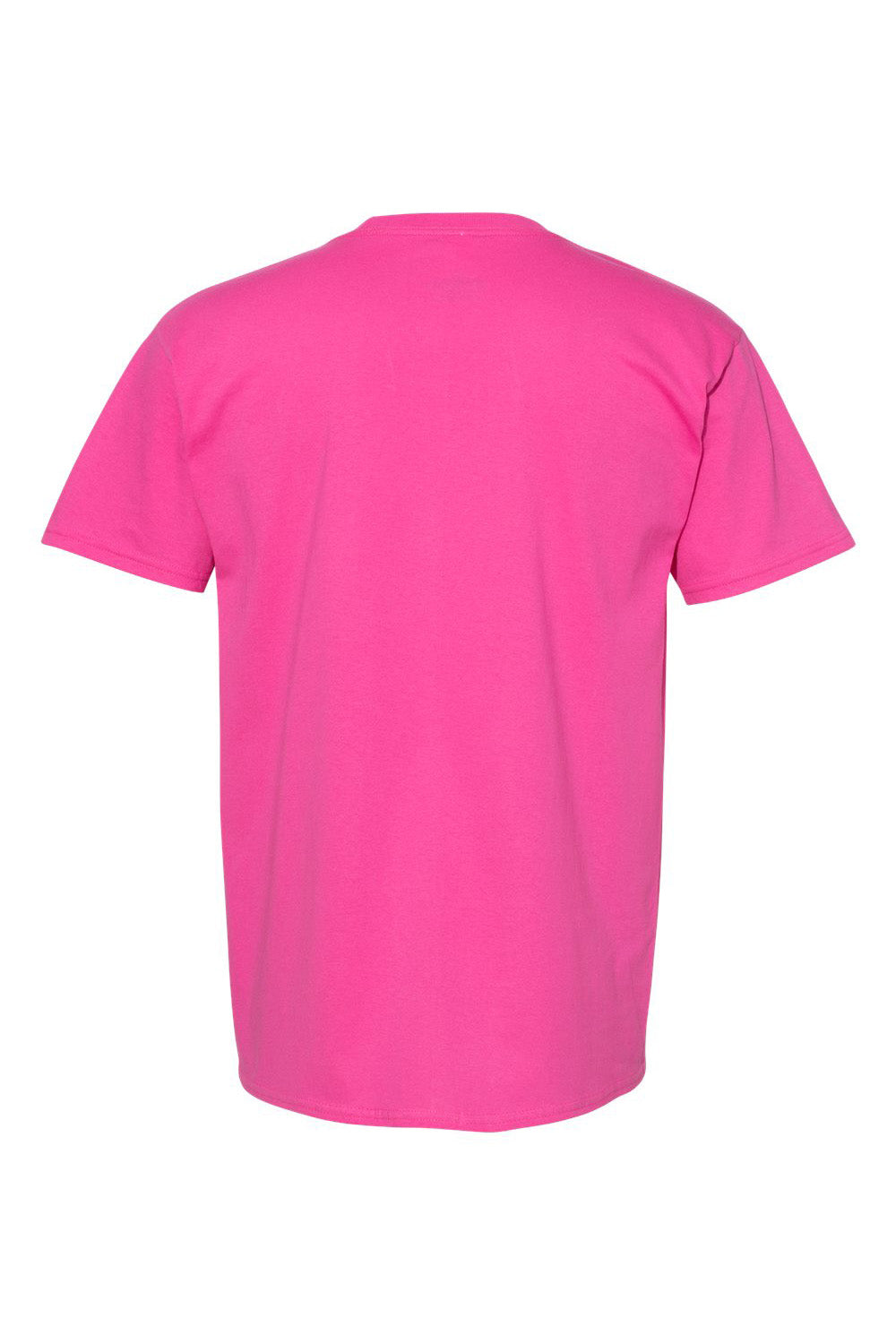 Hanes 5280 Mens ComfortSoft Short Sleeve Crewneck T-Shirt Wow Pink Flat Back