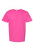 Hanes 5280 Mens ComfortSoft Short Sleeve Crewneck T-Shirt Wow Pink Flat Front