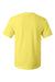 Hanes 5280 Mens ComfortSoft Short Sleeve Crewneck T-Shirt Yellow Flat Back