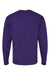 Hanes 5286 Mens ComfortSoft Long Sleeve Crewneck T-Shirt Athletic Purple Flat Back