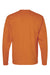 Hanes 5286 Mens ComfortSoft Long Sleeve Crewneck T-Shirt Texas Orange Flat Back