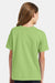 Hanes 5370 Youth EcoSmart Short Sleeve Crewneck T-Shirt Lime Green Model Back