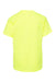 Hanes 5370 Youth EcoSmart Short Sleeve Crewneck T-Shirt Safety Green Flat Back