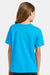 Hanes 5370 Youth EcoSmart Short Sleeve Crewneck T-Shirt Teal Blue Model Back