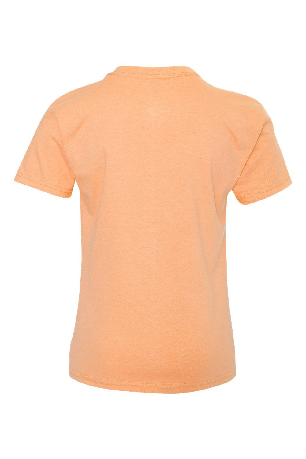 Hanes 5450/54500 Youth ComfortSoft Short Sleeve Crewneck T-Shirt Candy Orange Flat Back