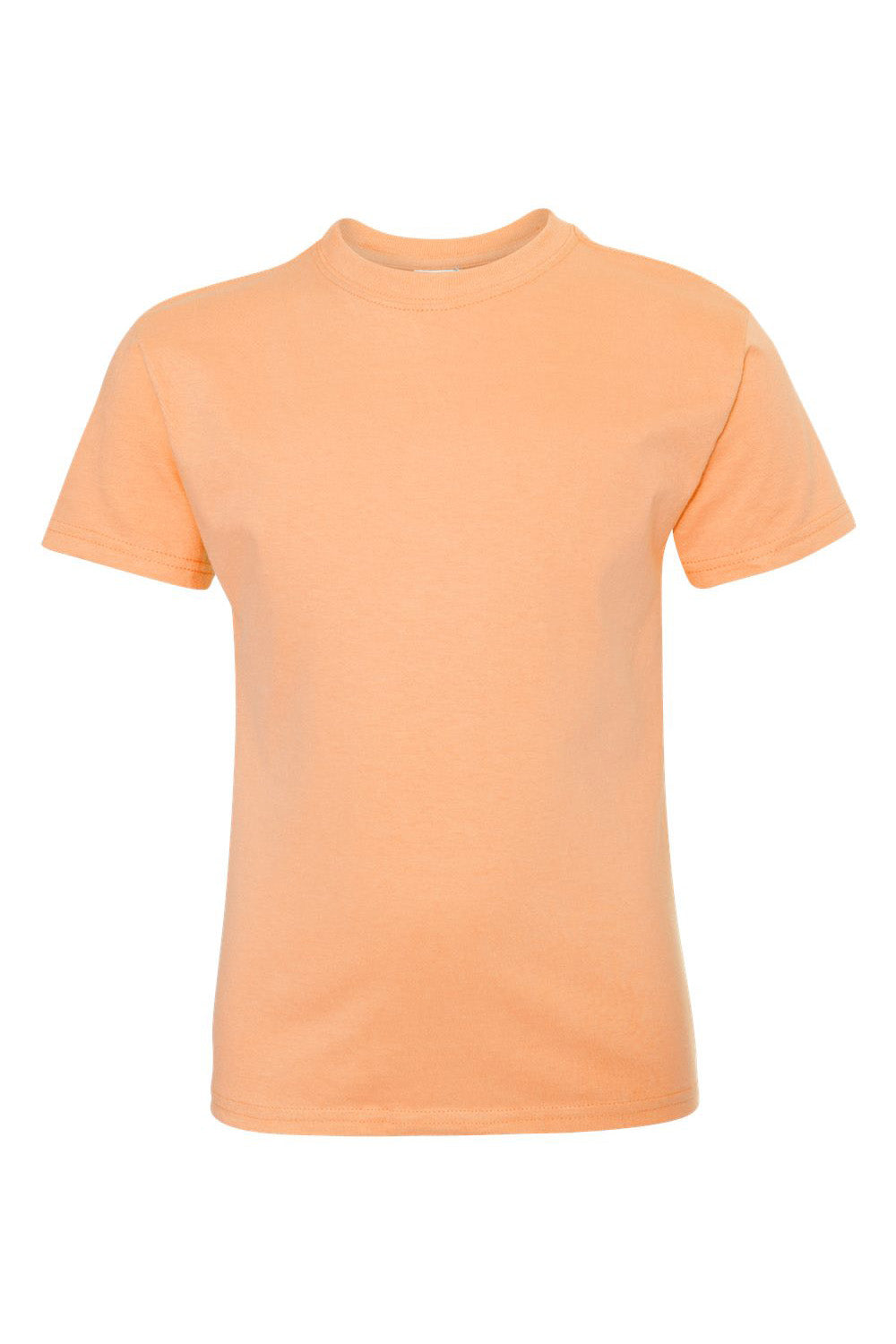 Hanes 5450/54500 Youth ComfortSoft Short Sleeve Crewneck T-Shirt Candy Orange Flat Front