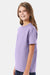 Hanes 5450/54500 Youth ComfortSoft Short Sleeve Crewneck T-Shirt Lavender Purple Model Side