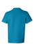 Hanes 5450/54500 Youth ComfortSoft Short Sleeve Crewneck T-Shirt Teal Blue Flat Back