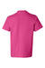 Hanes 5450/54500 Youth ComfortSoft Short Sleeve Crewneck T-Shirt Wow Pink Flat Back