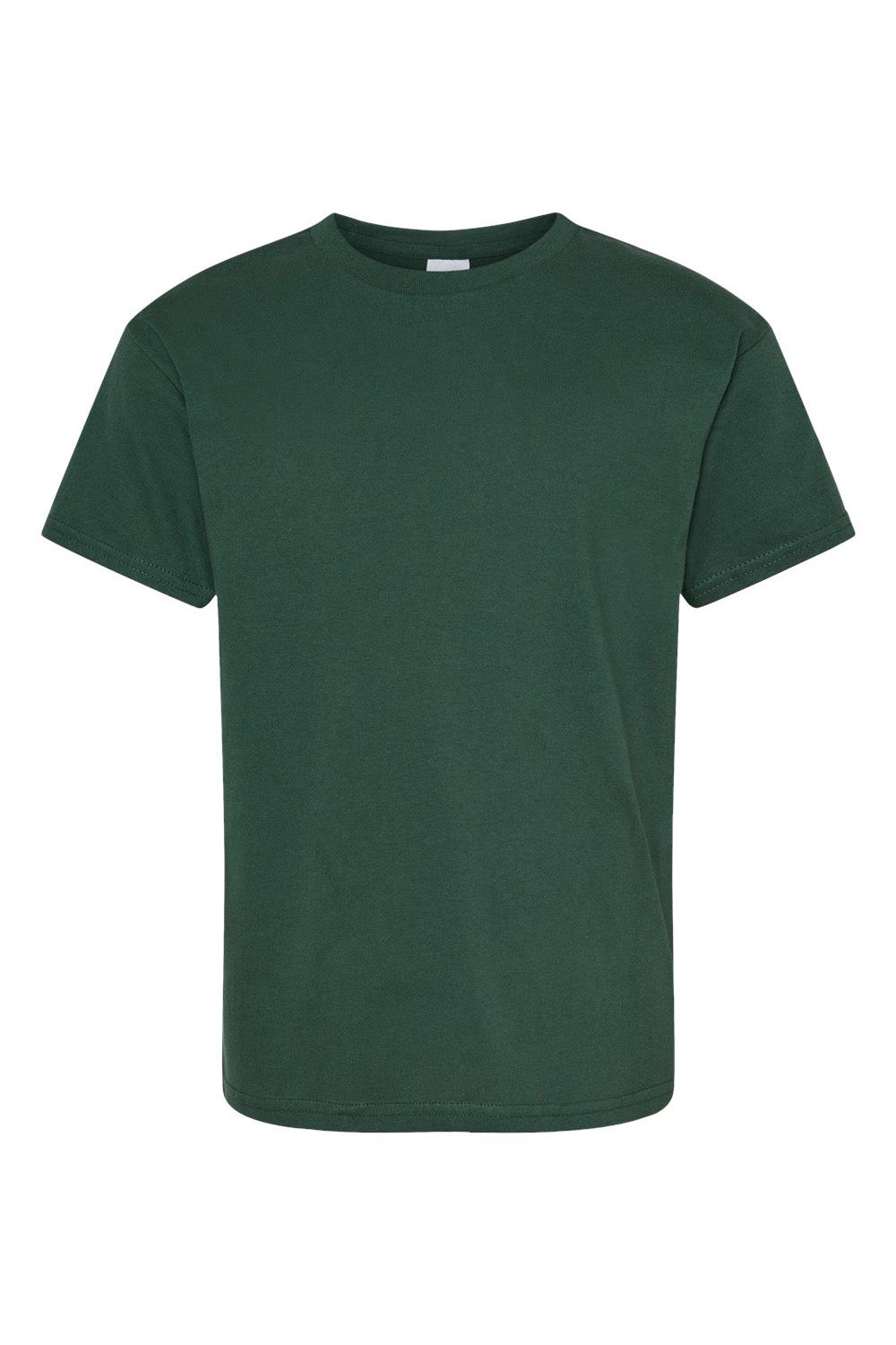 Hanes 5480 Youth ComfortSoft Short Sleeve Crewneck T-Shirt Athletic Dark Green Flat Front