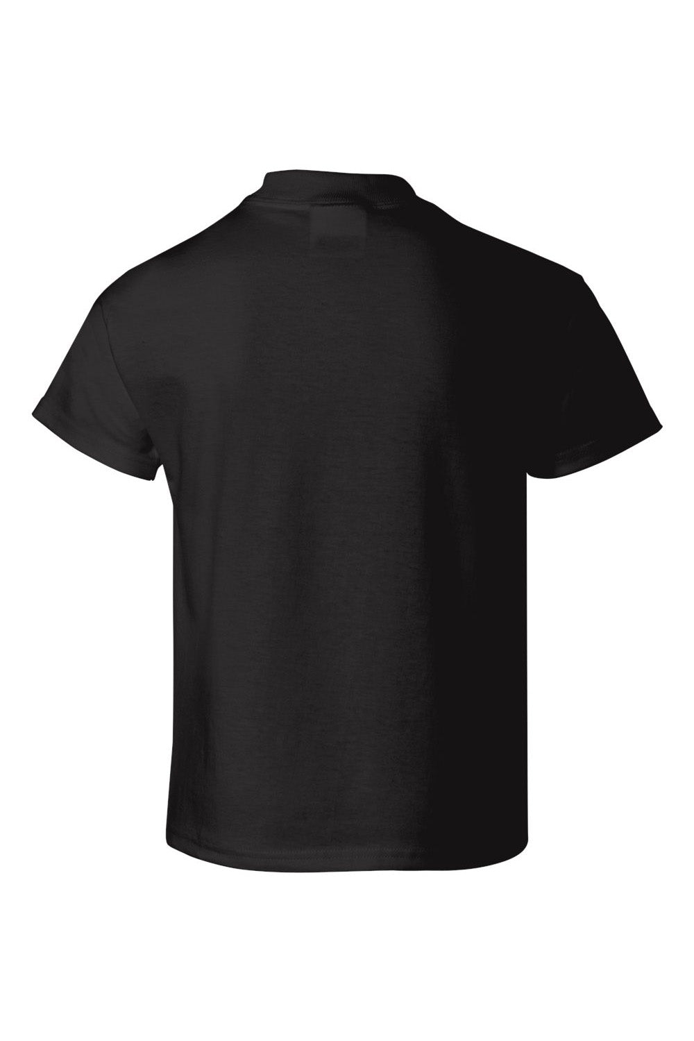 Hanes 5480 Youth ComfortSoft Short Sleeve Crewneck T-Shirt Black Flat Back