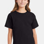 Hanes Youth ComfortSoft Short Sleeve Crewneck T-Shirt - Black