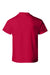 Hanes 5480 Youth ComfortSoft Short Sleeve Crewneck T-Shirt Deep Red Flat Back