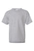 Hanes 5480 Youth ComfortSoft Short Sleeve Crewneck T-Shirt Light Steel Grey Flat Front