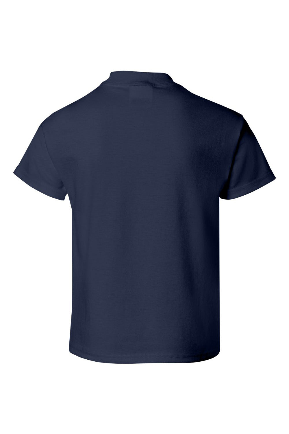 Hanes 5480 Youth ComfortSoft Short Sleeve Crewneck T-Shirt Navy Blue Flat Back