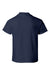 Hanes 5480 Youth ComfortSoft Short Sleeve Crewneck T-Shirt Navy Blue Flat Back