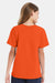 Hanes 5480 Youth ComfortSoft Short Sleeve Crewneck T-Shirt Orange Model Back