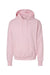 Hanes F170 Mens Ultimate Cotton PrintPro XP Pill Resistant Hooded Sweatshirt Hoodie w/ Pouch Pocket Pale Pink Flat Front