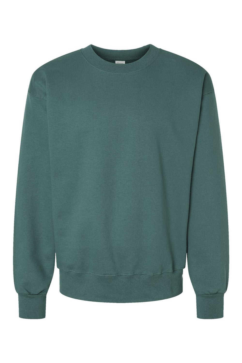 Hanes F260 Mens Ultimate Cotton PrintPro XP Pill Resistant Crewneck Sweatshirt Cactus Green Flat Front