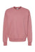 Hanes F260 Mens Ultimate Cotton PrintPro XP Pill Resistant Crewneck Sweatshirt Mauve Flat Front