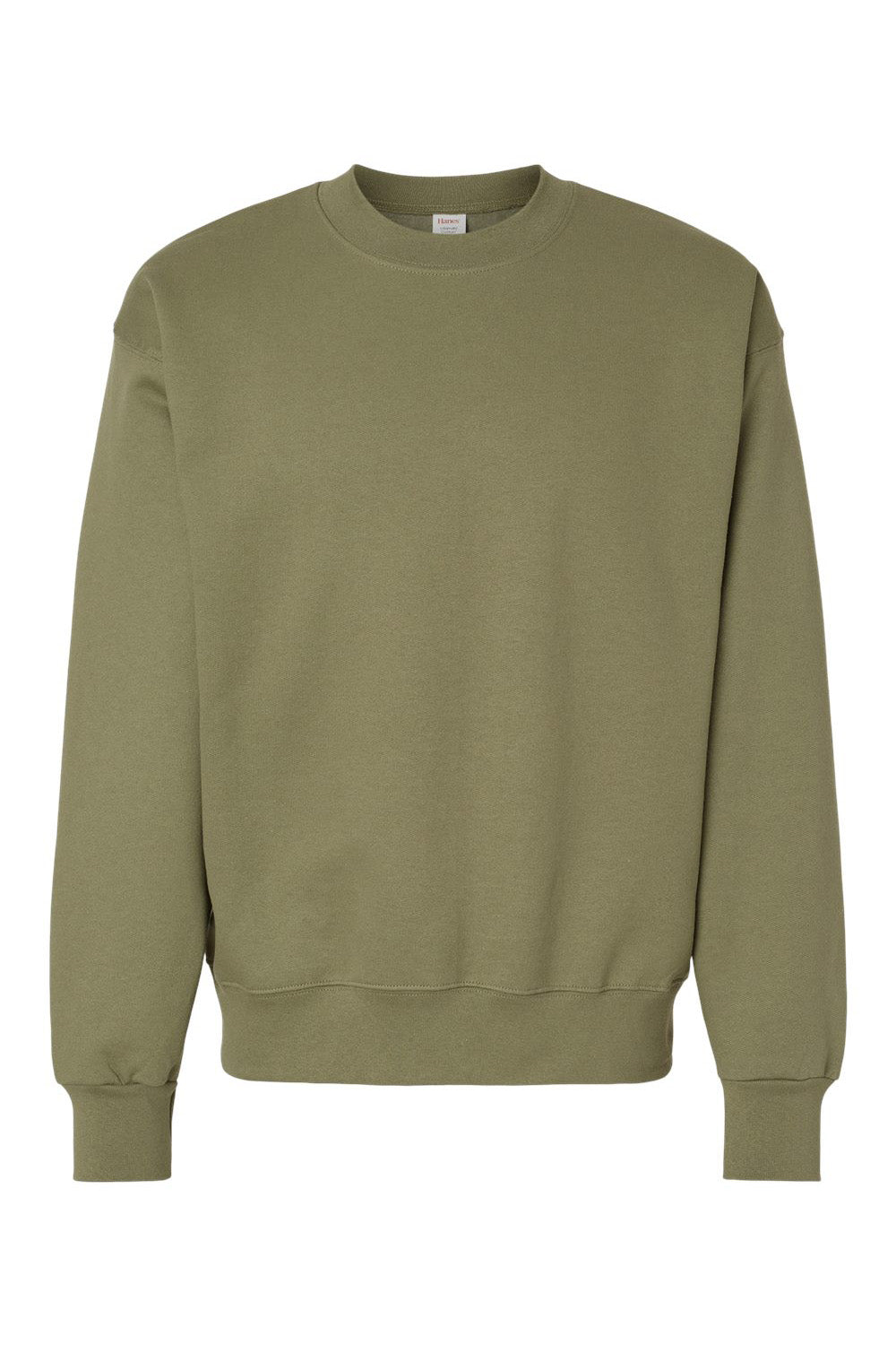 Hanes F260 Mens Ultimate Cotton PrintPro XP Pill Resistant Crewneck Sweatshirt Oregano Flat Front