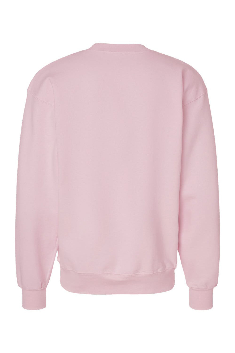 Hanes F260 Mens Ultimate Cotton PrintPro XP Pill Resistant Crewneck Sweatshirt Pale Pink Flat Back