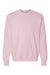 Hanes F260 Mens Ultimate Cotton PrintPro XP Pill Resistant Crewneck Sweatshirt Pale Pink Flat Front