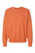 Hanes F260 Mens Ultimate Cotton PrintPro XP Pill Resistant Crewneck Sweatshirt Pumpkin Orange Flat Front