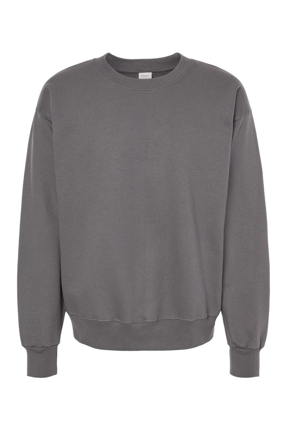 Hanes F260 Mens Ultimate Cotton PrintPro XP Pill Resistant Crewneck Sweatshirt Smoke Grey Flat Front