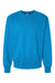 Hanes F260 Mens Ultimate Cotton PrintPro XP Pill Resistant Crewneck Sweatshirt Teal Blue Flat Front