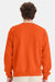 Hanes P160/P1607 Mens EcoSmart Print Pro XP Pill Resistant Fleece Crewneck Sweatshirt Orange Model Back