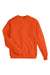 Hanes P160/P1607 Mens EcoSmart Print Pro XP Pill Resistant Fleece Crewneck Sweatshirt Orange Flat Front