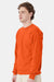 Hanes P160/P1607 Mens EcoSmart Print Pro XP Pill Resistant Fleece Crewneck Sweatshirt Orange Model Side