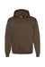 Hanes P170 Mens EcoSmart Print Pro XP Pill Resistant Hooded Sweatshirt Hoodie w/ Pouch Pocket Army Brown Flat Front